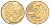 Бразилия 25 сентаво 1998 KM 650 сталь плакированная латунью UNC 4646-632