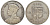 Фиджи 1 флорин 1934 Георг V (1910-1936), герб Фиджи KM 5 серебро    91-1114