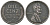 США 1 цент 1943 D, Авраам Линкольн KM 132 a сталь покрытая цинком 214-229
