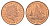 Остров Мэн 2 пенса 2001 Елизавета II (1952-2022) KM 1037 сталь плакированная медью 4652-736