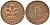 ФРГ 1 пфенниг 1979 F KM 105, J. 380 сталь плакированная медью    4598-563