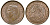 Южная Африка 1/4 пенни 1945 Георг VI, воробьи KM 23 бронза UNC 51-1832