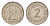 Мальта 2 цента 1977 Пентесилея, царица амазонок KM 9 медно-никель aUNC 4632-853