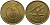 Кувейт 10 филсов 2003 KM 11 никель латунь UNC 4513-841