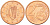 ИРЛАНДИЯ 2 ЕВРОЦЕНТА 2002 KM 33 сталь плакированная медью UNC 214-242