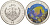Палау 1 доллар 2009 серия вымирающие виды, рыба ангел, цветная эмаль KM 283 медно-никель PROOF 1081-1-31