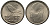Норвегия 25 эре 1959 Улаф V (1958-1991), синица KM 407 медно-никель 100-1162