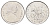 Ватикан 50 лир 1967 MCMLXVII, год-тип KM 97 нержавеющая сталь UNC 4700-633