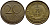 ГДР 20 пфеннигов 1969 А, первый год KM 11 латунь UNC 4395-624