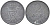 ДАНИЯ 2 ЭРЕ 1961 C; S, ФРЕДЕРИК IX (1947-1972) KM 840.2 цинк 67-316