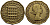 Великобритания 3 пенса 1954 Елизавета II (1952-2022) KM 900, Spink 4153 никель латунь 4393-417
