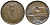 Ирландия 1/2 пенни 1933 свинья с поросятами KM 2 бронза 41-815