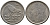 Норвегия 25 эре 1968 Улаф V (1958-1991), синица KM 407 медно-никель 29-1139