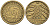 ГЕРМАНИЯ 10 РЕНТЕНПФЕННИГОВ 1923 А KM 33, J. 309 алюминиевая бронза 4401-343