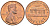США 1 ЦЕНТ 1971 ЛИНКОЛЬН KM 201 медь цинк UNC 187-615