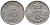 ДАНИЯ 10 ЭРЕ 1955 N; S, ФРЕДЕРИК IX (1947-1972) KM 841.1 медно-никель 100-729