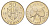 Гана 50 седи 1991 два барабана KM 31 медно-никель  UNC  M65-09