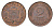 Латвия 2 сантима 1939 KM 11.2 бронза 4679-249