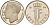 Люксембург 1 франк 1994 Великий герцог Жан (1964-2000), тираж 10.000 экземпляров KM 63 сталь плакированная никелем  BU  4635-1221