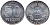 ГДР 50 пфеннигов 1968 А KM 12.2 алюминий UNC 76-1054