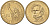 США 1 доллар 2010 P, Президент США - Франклин Пирс (1853-1857) KM 476 медь с марганцево-латунным покрытием UNC 4629-254