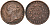 Стрейтс-Сетлментс 1 цент 1845 Виктория (1837-1901), Ост-Индская компания KM 3 медь 4590-133