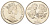 Гибралтар 1 роял 1999 Херувимы KM 832 медно-никель BU 1524-1942