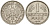 ФРГ 1 марка 1950 F KM 110, J. 385 медно-никель    4601-844