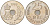 ДАНИЯ 25 ЭРЕ 1988 R;B, МАРГРЕТЕ II (1972-) KM 861.3 медно-никель 202-752