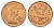 Фолклендские острова 2 пенса 1974 Елизавета II (1952-2022), магелланов гусь KM 3 бронза aUNC 4641-115