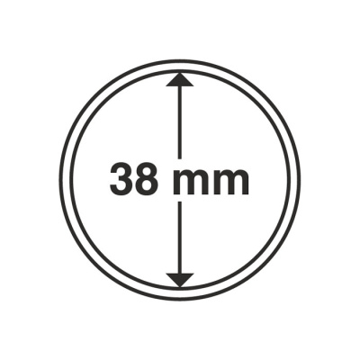 Капсулы круглые – 38 мм, упаковка 10 шт. Leuchtturm. 327110