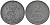 ДАНИЯ 2 ЭРЕ 1967 C; S, ФРЕДЕРИК IX (1947-1972) KM 840.2 цинк 4566-427