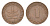 ФРГ 1 пфенниг 1950 F KM 105, J.380 сталь плакированная медью 4630-844