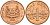 Сингапур 1 цент 1994 sm KM 98 цинк плакированный медью UNC 4608-859