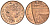 Великобритания 1 пенни 2010 Елизавета II (1952-2022) KM 1107, Spink B6 сталь плакированная медью 4609-725