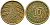 ГЕРМАНИЯ 10 РЕЙХСПФЕННИГОВ 1935 A, KM 40, J. 317 алюминиевая бронза 75-214