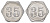Германия жетон в 35 пфеннигов для приобретения "стакана пива" ND размер 21,5x21,5 мм, вес 0,97 гр алюминий UNC 4638-924