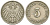ГЕРМАНИЯ 5 ПФЕННИГОВ 1907 J KM 11, J. 12 медно-никель 105-129