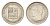 Венесуэла 25 сентимо 1965 год-тип, Симон Боливар Y 40 никель UNC 4668-1026