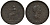 Великобритания 1/2 пенни 1806 Георг III (1760-1820) KM 662, Spink 3781 медь 106-756
