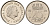 Нидерланды 25 центов 1974 Юлиана (1949-1980) KM 183 никель    4598-512