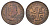 Кипр 5 милей 1955 Елизавета II (1952-2022) KM 34 бронза 4546-221