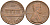 США 1 цент 1969 D, Линкольн KM 201 медь цинк 4564-455