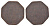 Великобритания, NAAFI (военно-морской флот) 1/2 франка ND (1944-1945) бакелит 4638-333