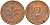 ФРГ 2 пфеннига 1979 J J.381a, KM 106a сталь плакированная медью    4598-845