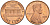 США 1 ЦЕНТ 1970 S, ЛИНКОЛЬН, SMALL DATE KM 201 медь цинк 187-1159