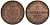 Саксония 2 пфеннига 1869 В, Иоганн (1854-1873) KM 1217, Jaeger 121, AKS 155 медь 75-1018
