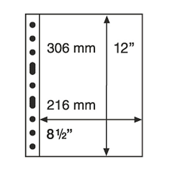Лист в альбом Grande для 1 боны (C), прозрачный. Leuchtturm. 321709