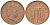 Великобритания 1 пенни 2005 Елизавета II (1952-2022) KM 986, Spink 4710 (B5) сталь плакированная медью 4609-623