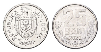 Молдавия (Молдова) 25 бань (бани) 2020 KM 3 алюминий UNC 4694-1113